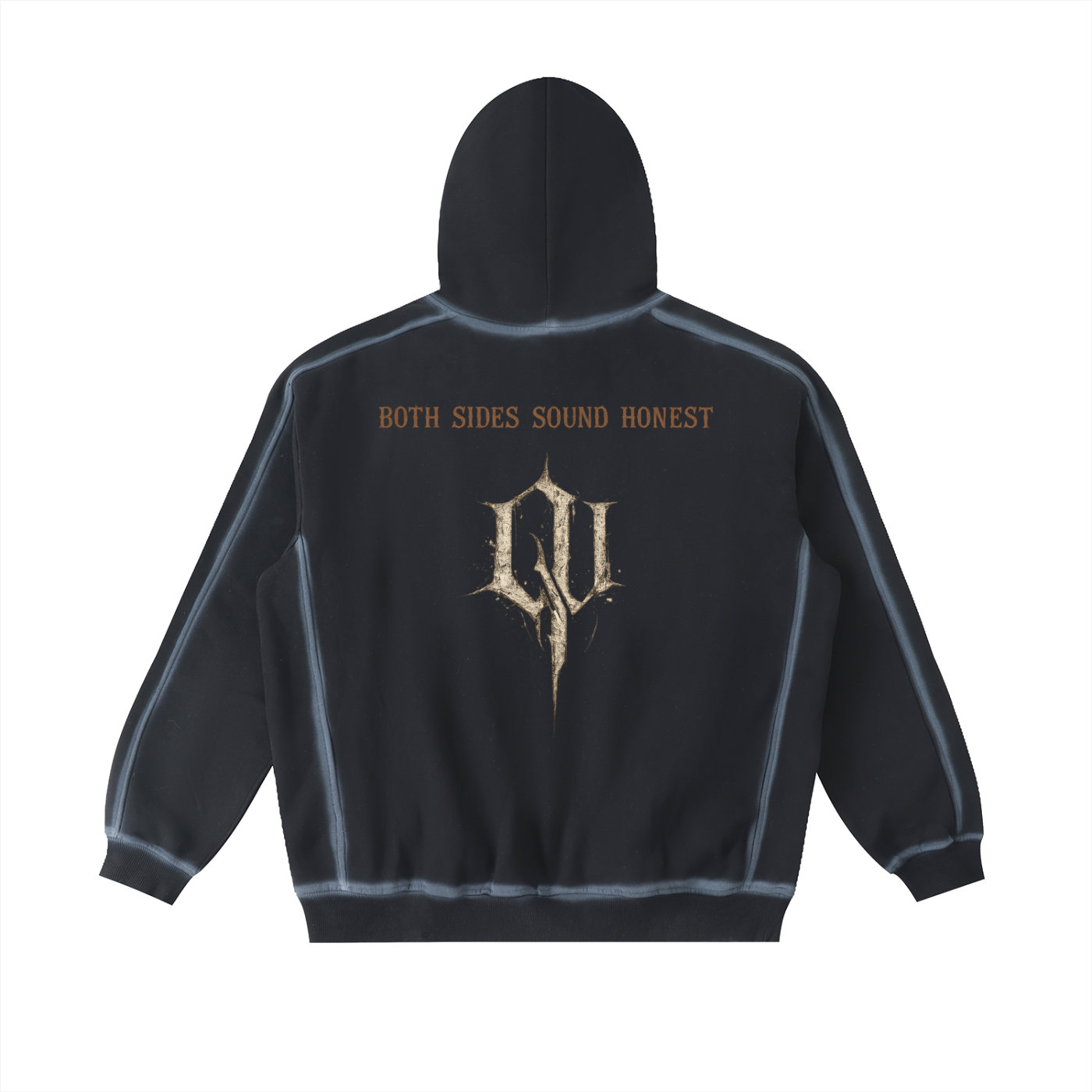 “Both Sides Sound Honest” Sunfaded Edge Fleece Hoodie
