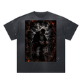 “We Bury The Things We Can’t Carey” Hand-Frayed Sunfade Paint Splatter T-Shirt