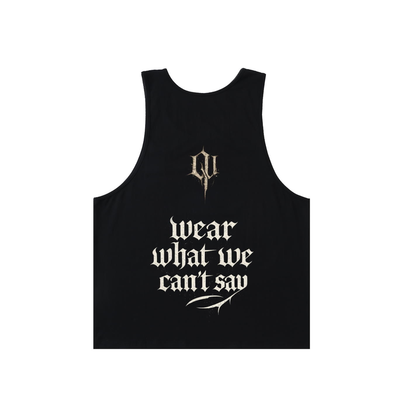 “Wear What We Can’t Say”Unisex Loose Tank Top