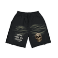 “Where What We Can’t Say” Vintage Washed Tiger Stripes Short Pants