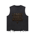 “The Brand” Snow Washed Raw-Hem Tank Top